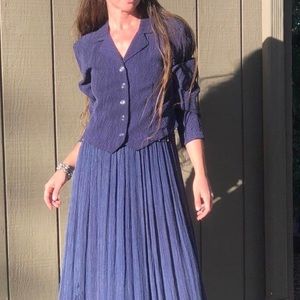 Vintage 90s textured blazer look blouse